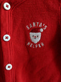Carter's Santa Waffle Footed PJ (9M)