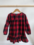 Roots Plaid Flannel Dress (5T)