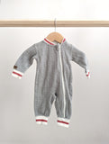 Juddlies Herringbone Footless Jumpsuit (NB)