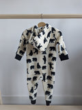 Little Blue House Fleece Hooded Jumpsuit (12-18M)