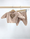 Quincy Mae Sweat Suit Set (0-3M) - 2 Pcs